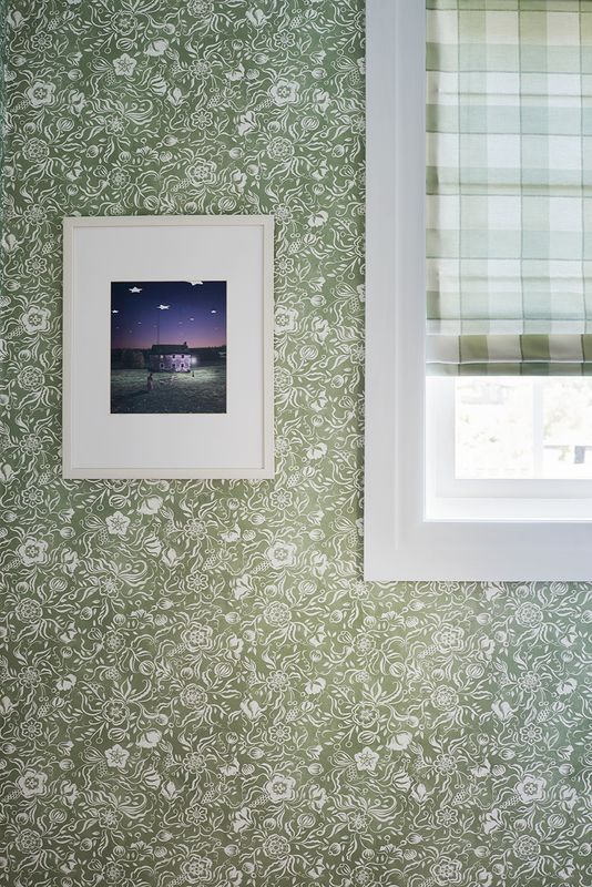 Numedal Flowers Wallpaper- Sage Green